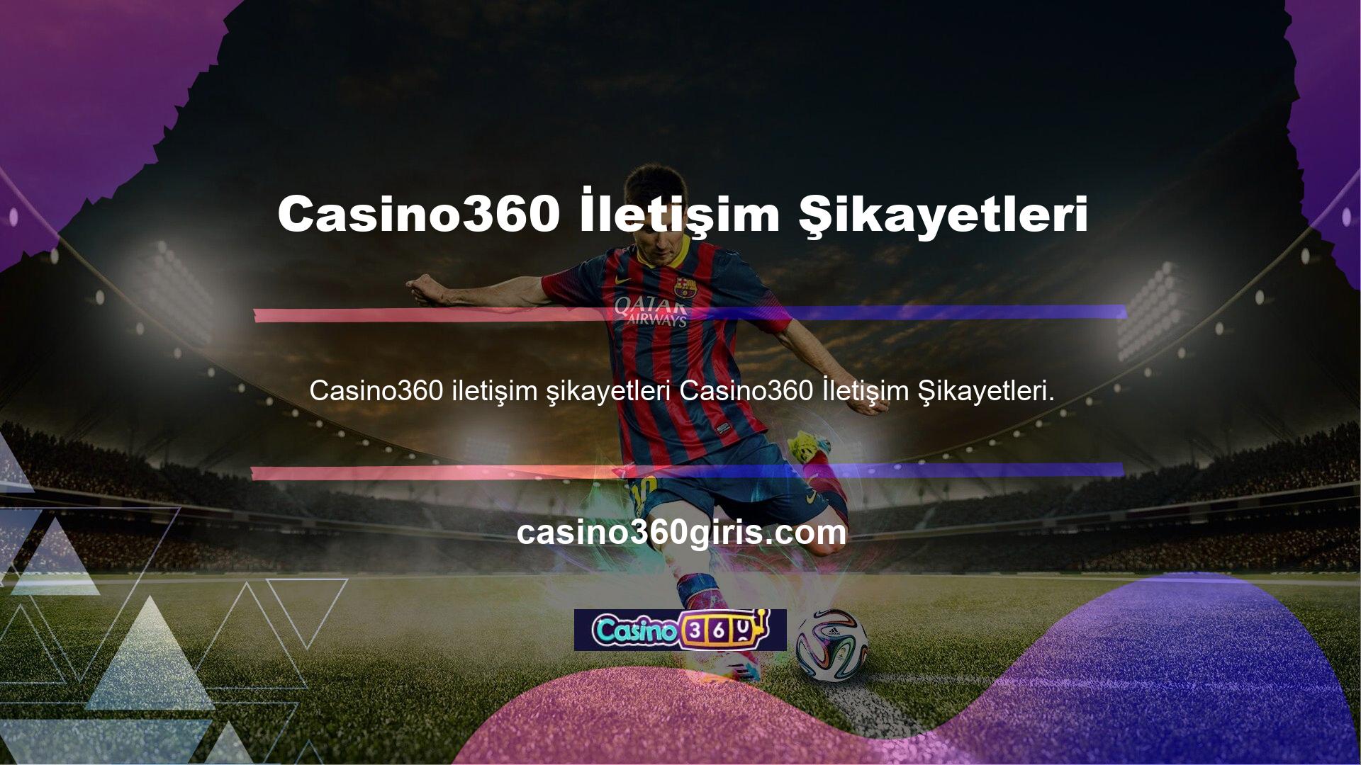 Casino360 kayıtlı müşteriler canlı destek ekibine hızlı bir şekilde ulaşabilirler