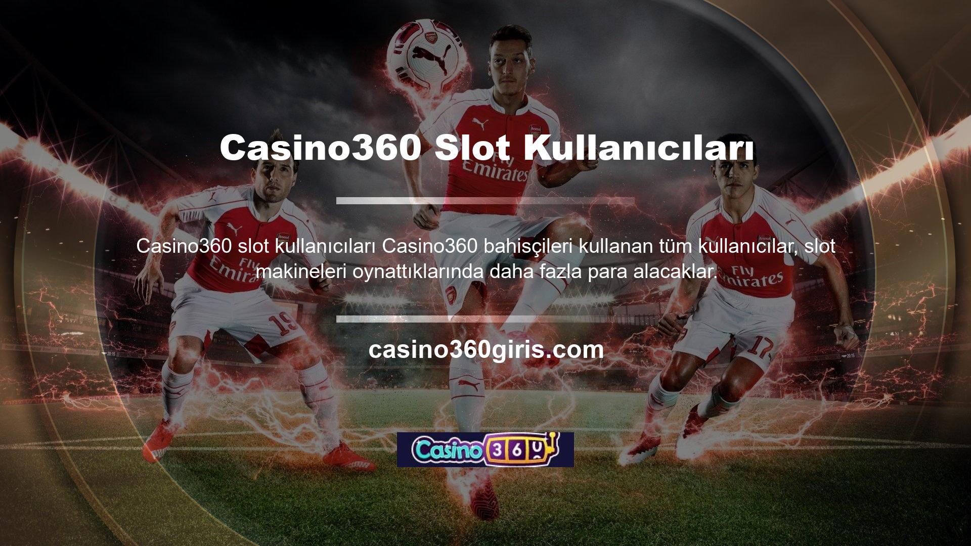 Satın aldığınız ve kullandığınız lisans, ünlü Casino360 çok etkiler